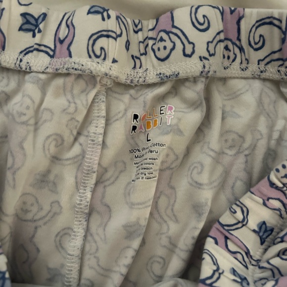 Roller Rabbit purple monkey pjs - Picture 4 of 5